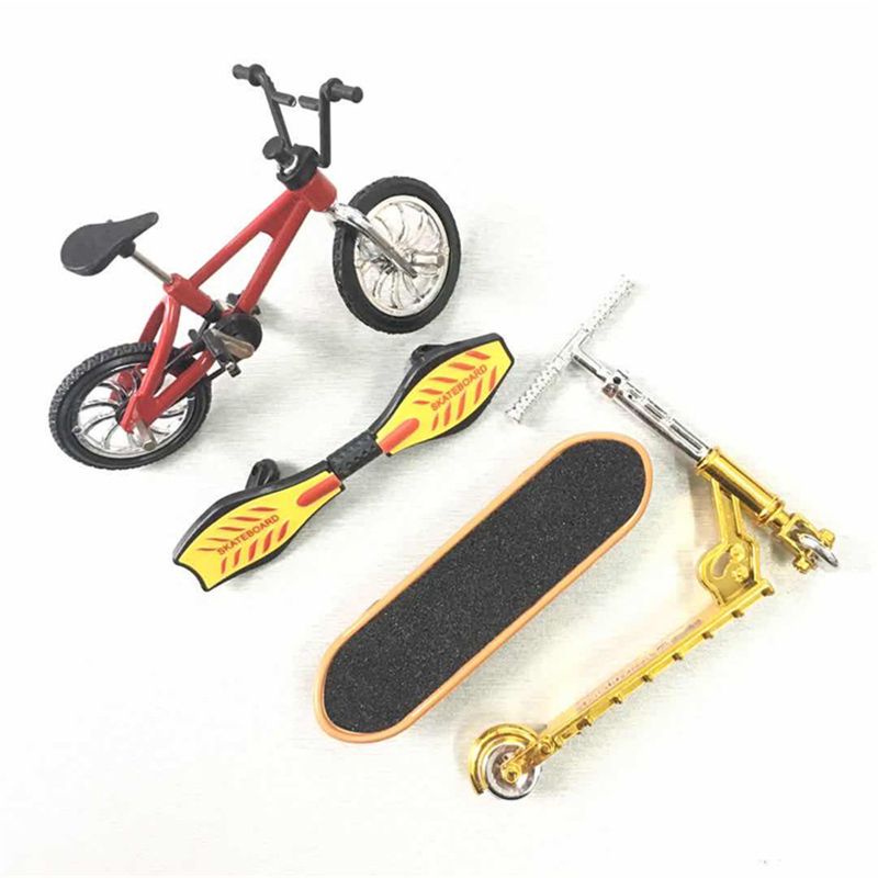 Mary Miniatur Jari Skuter Stunt Skateboard DIY Kit Aktivitas Keluarga Interaktif