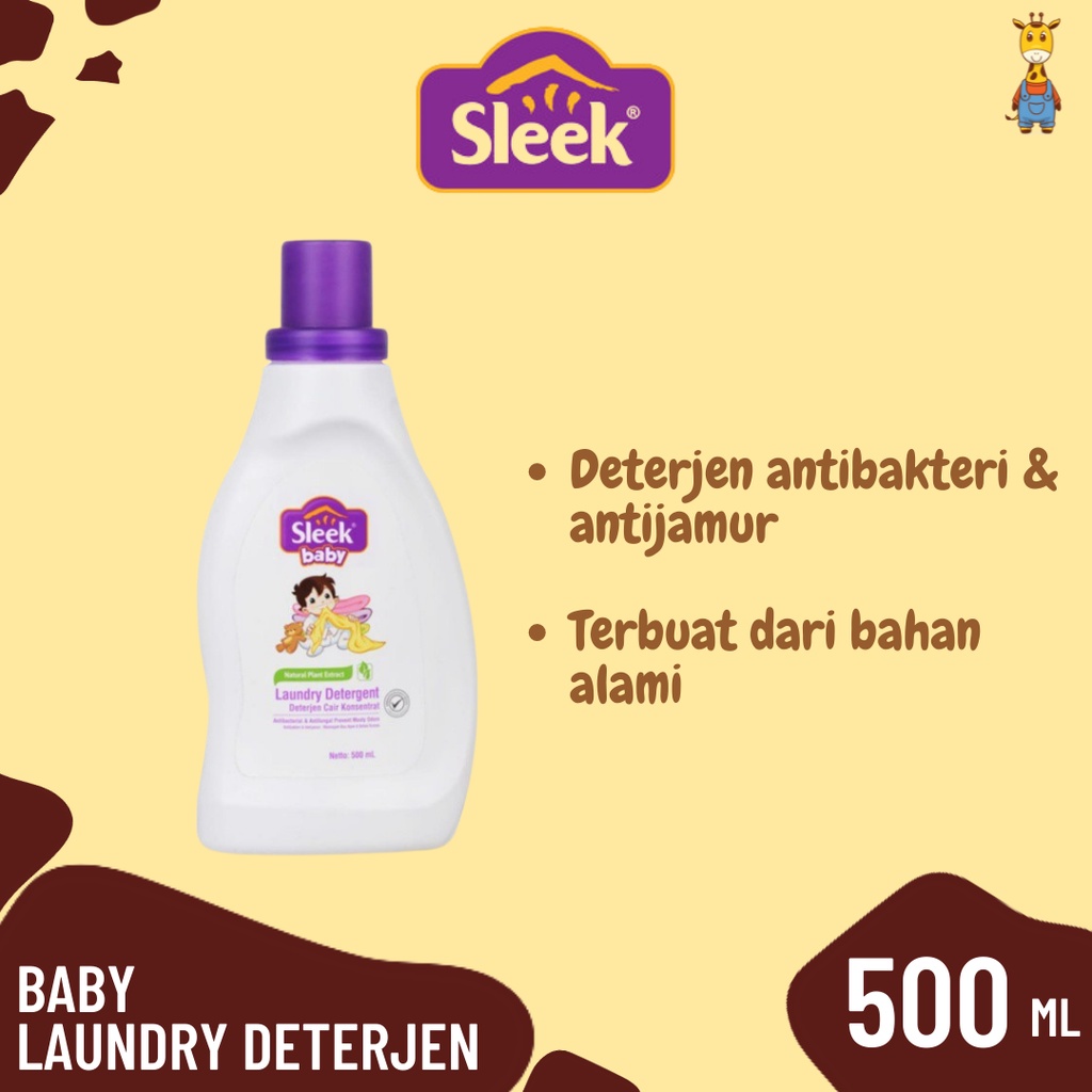 Sleek Baby Laundry Botol 500 ml - Laundry Detergent