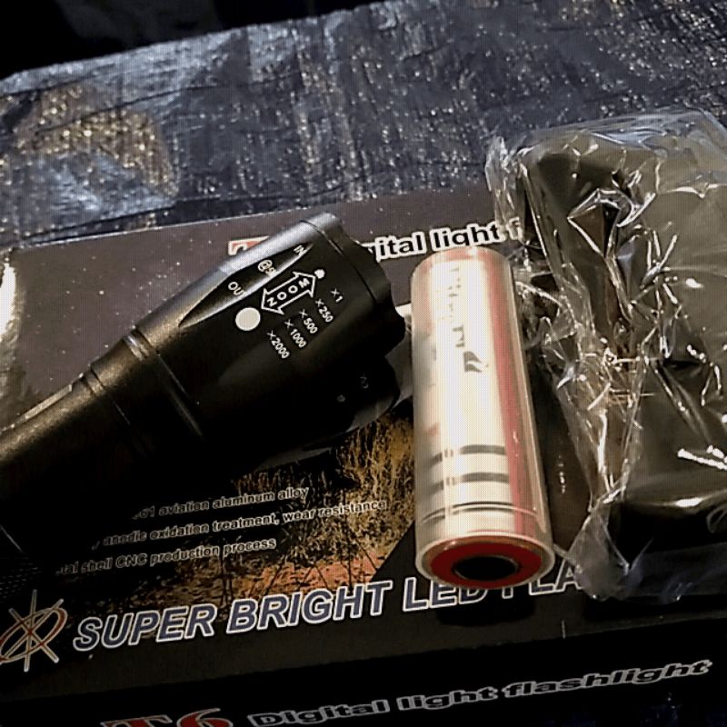 SENTER LED T6 CREE XML 2000 LUMEN