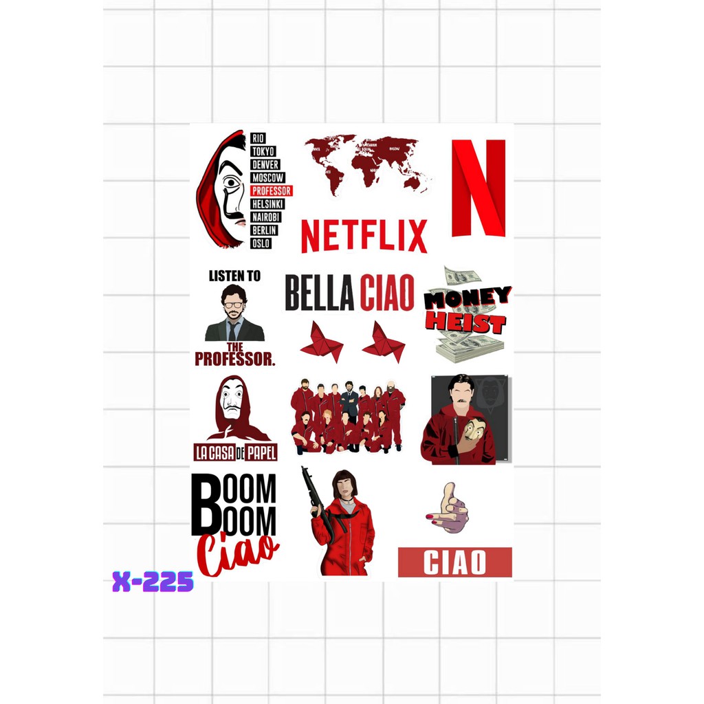 

STIKER TUMBLR MONEY HEIST X-225