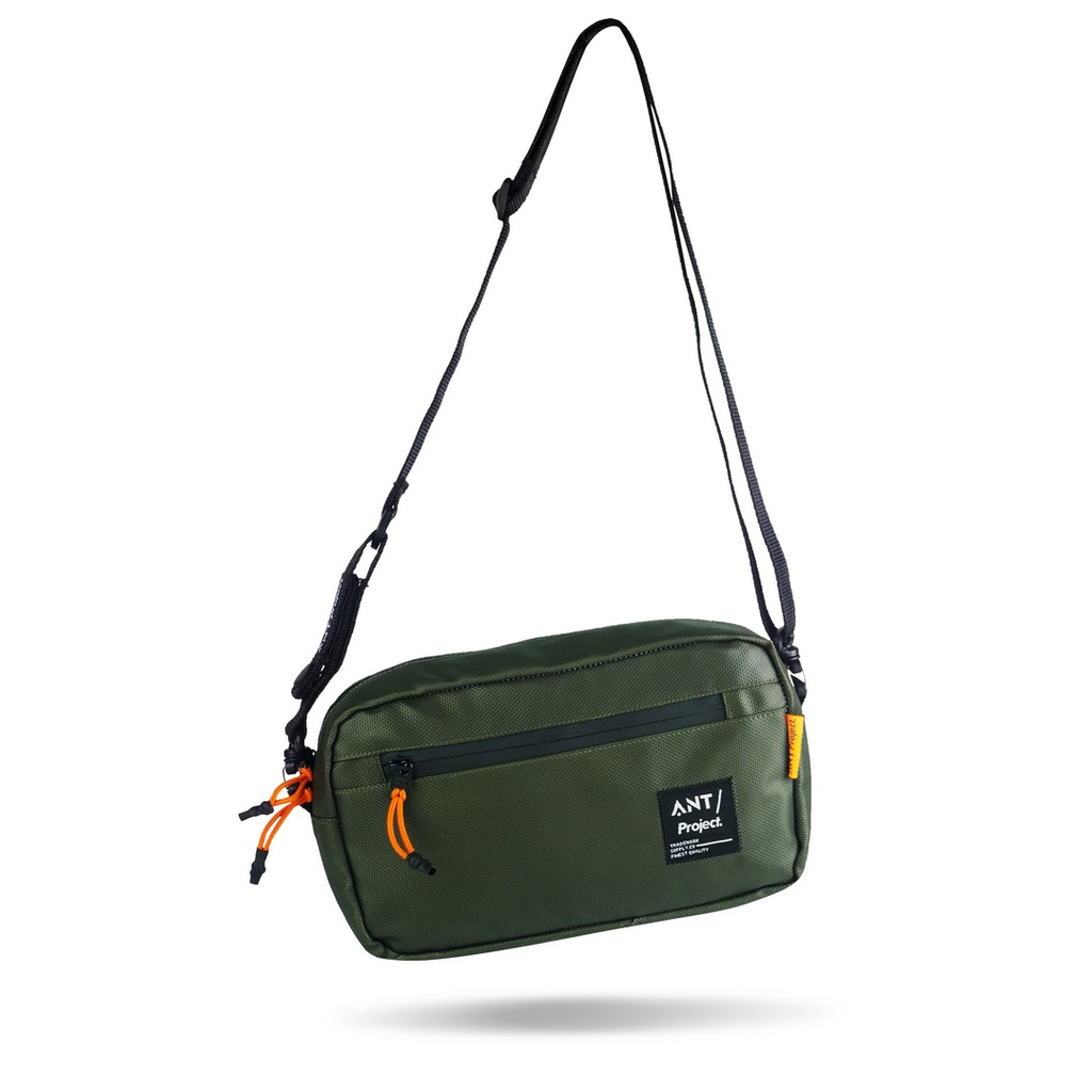 ANT PROJECT - Tas Handlebar Bag TROY GREEN 3in Selempang - Tas Stang Sepeda Waterproof