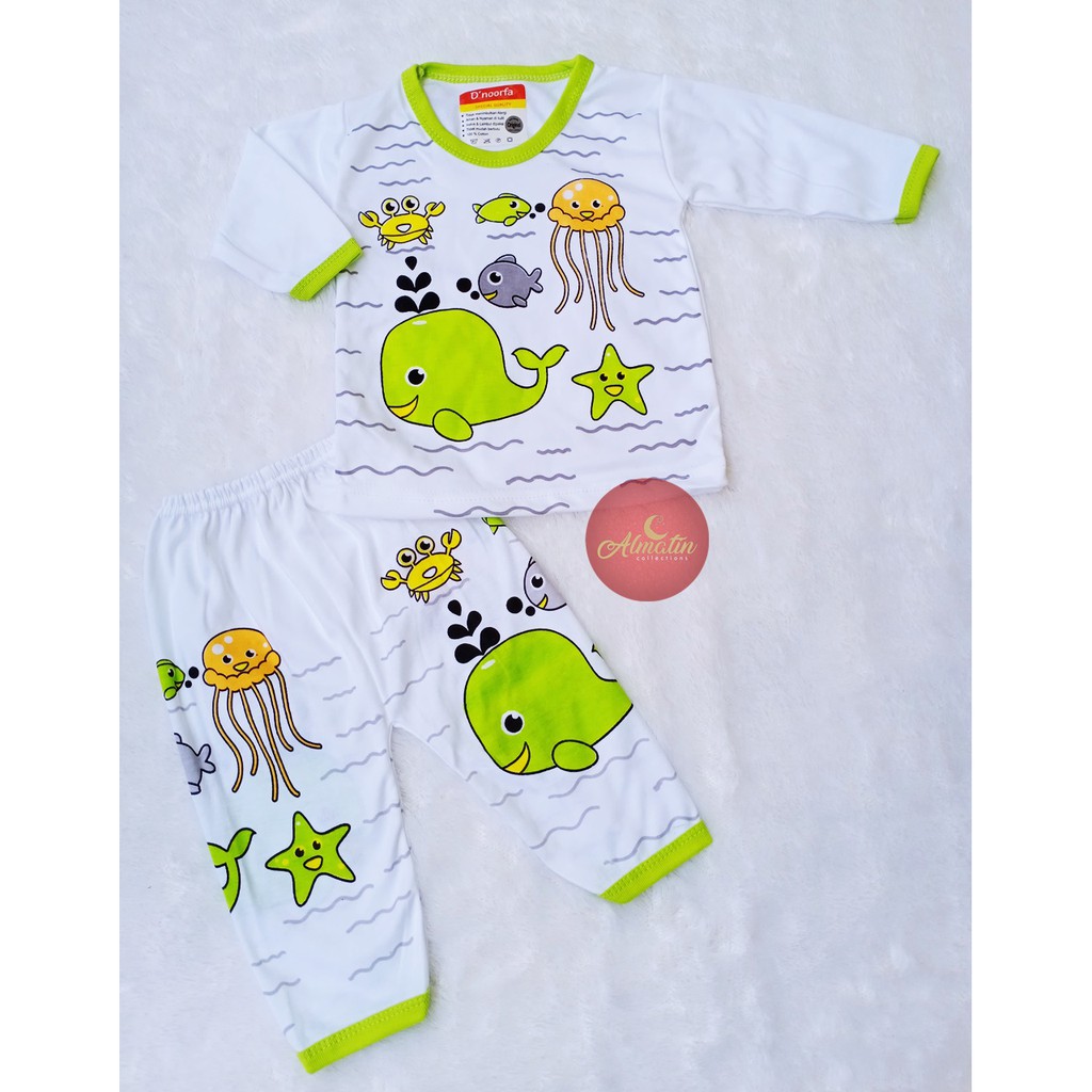 Baju Bayi 3 stel panjang / 3 Setel Setelan Baju Bayi Panjang Piyama