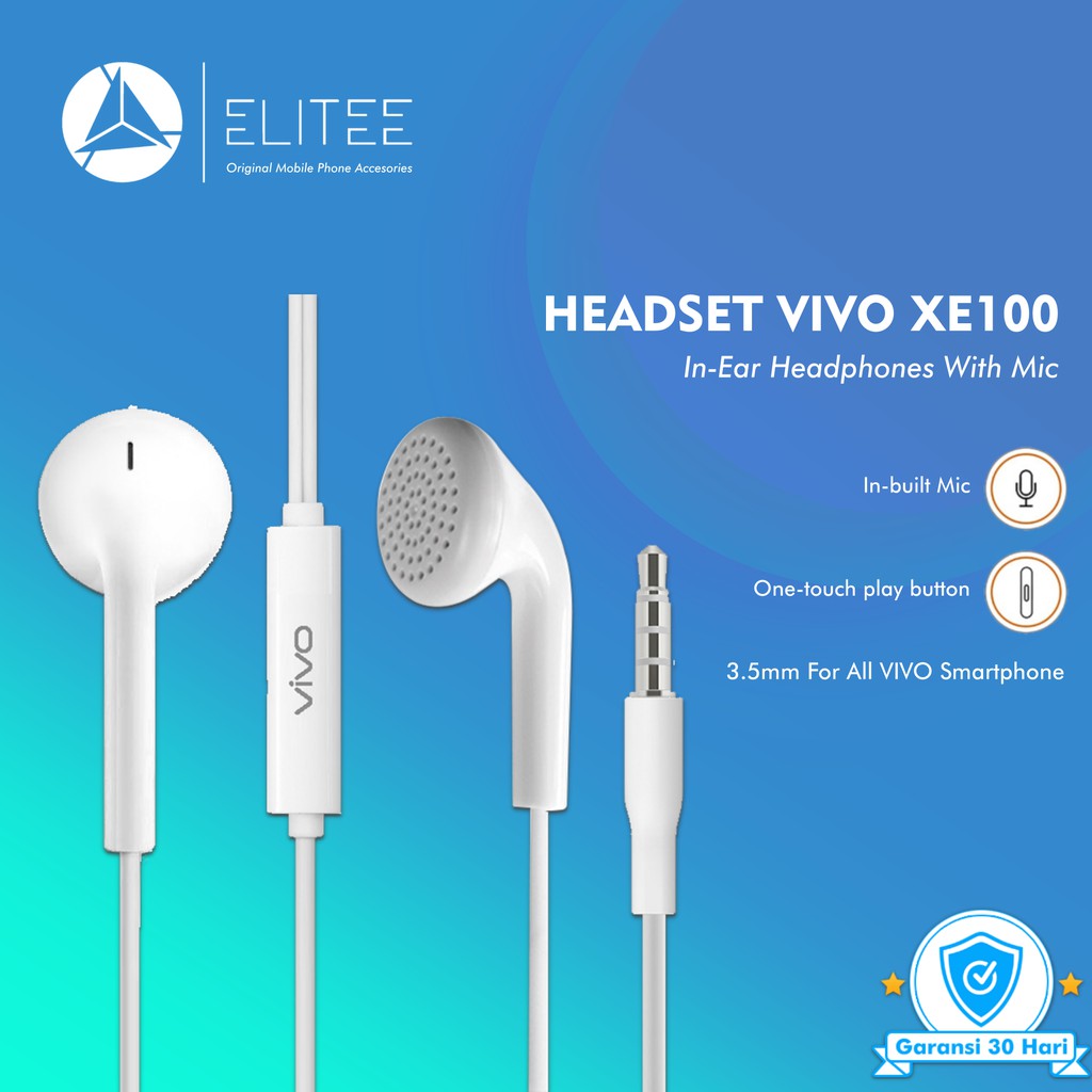 Headset VIVO Original Hifi Handsfree Earphone Vivo With