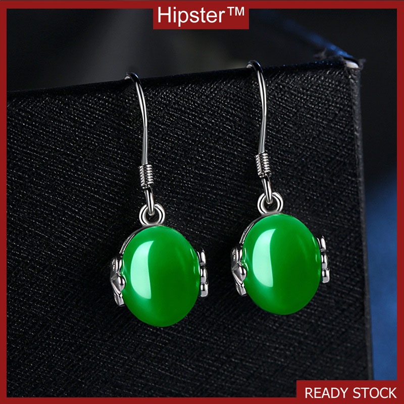 Fashion Hot Vintage Colored Gemstone Silver Stud Earrings