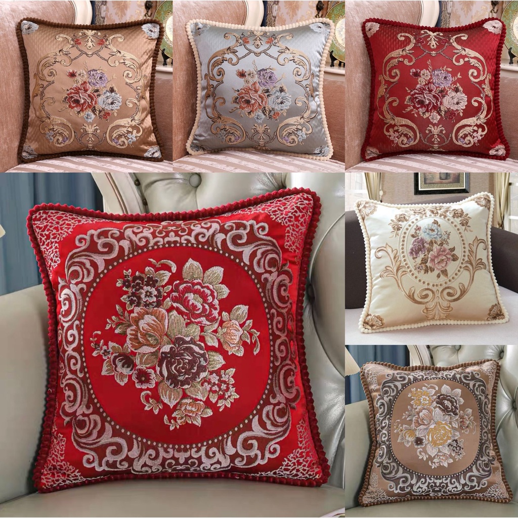 Utama Jakarta Baru - Sarung Bantal Sofa Emboss Premium Uk 48x48cm/Sarung Bantal Kursi