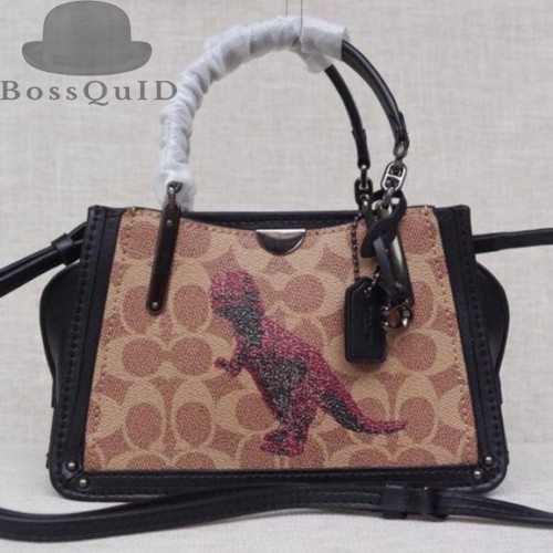 Coach Kisslock Dreamer 21 In Signature Canvas With Dino