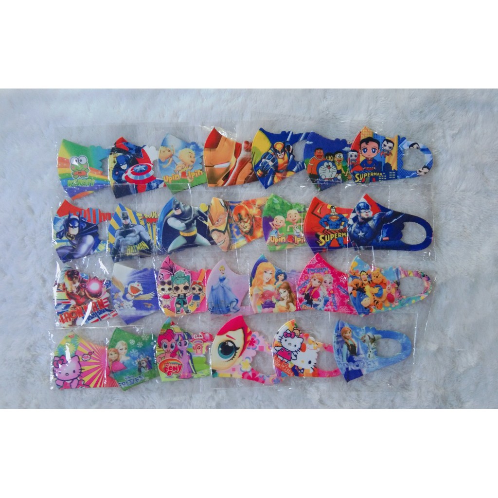 masker scuba anak motif kartun