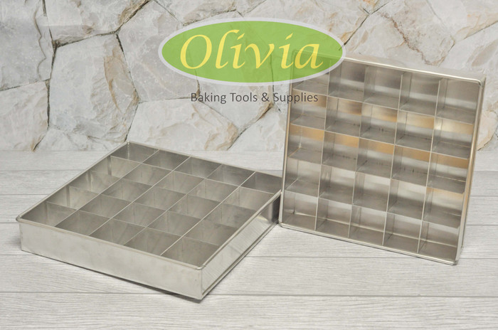 Loyang Sekat brownies / Cetakan Brownies / Cetakan Kue Kotak