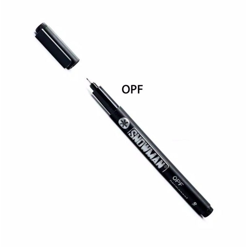 

Spidol snowman OPF / Spidol permanen - HITAM (per pcs)