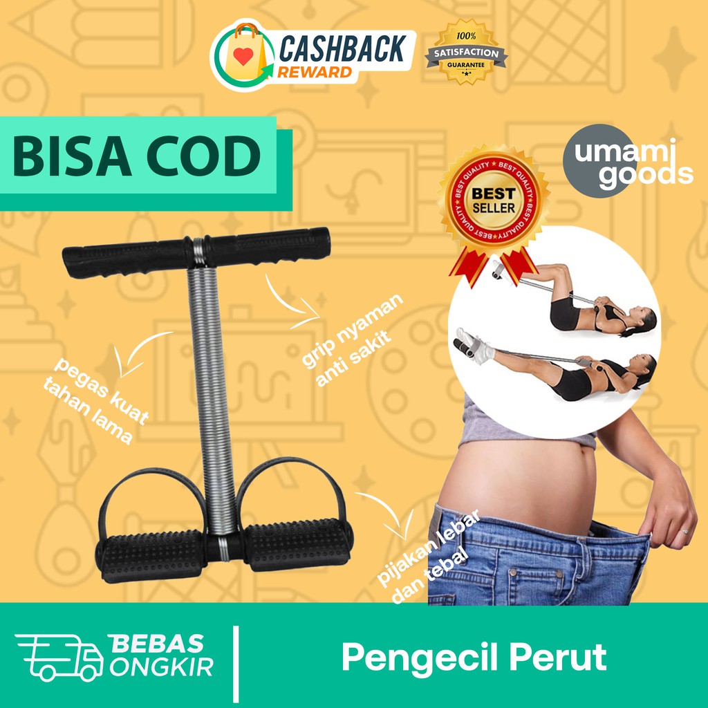 OLAHRAGA PERUT SUPER TUMMY TRIMMER ALAT OLAHRAGA PENGECIL PERUT MENGUATKAN BETIS PAHA ALAT FITNESS
