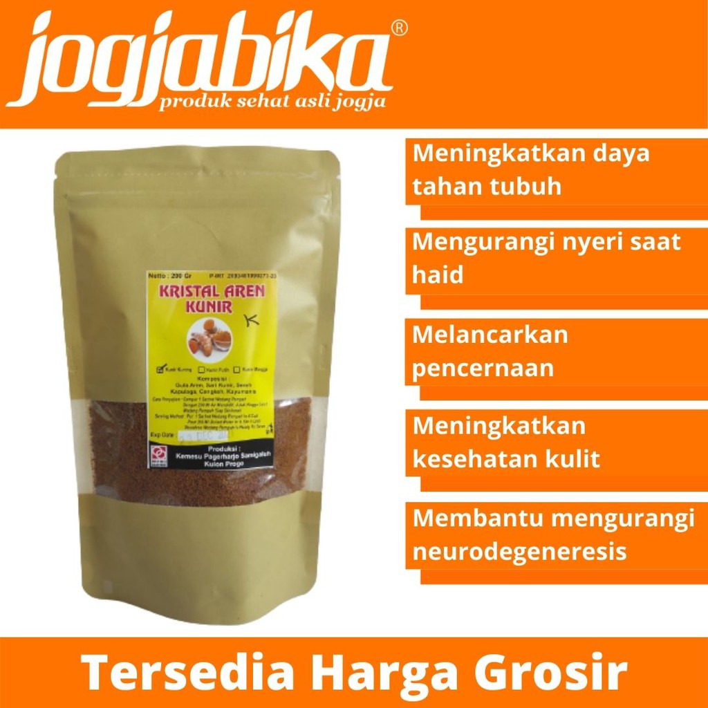 

Wedang Kunyit Kunir Gula Aren Semut Kristal 200 g