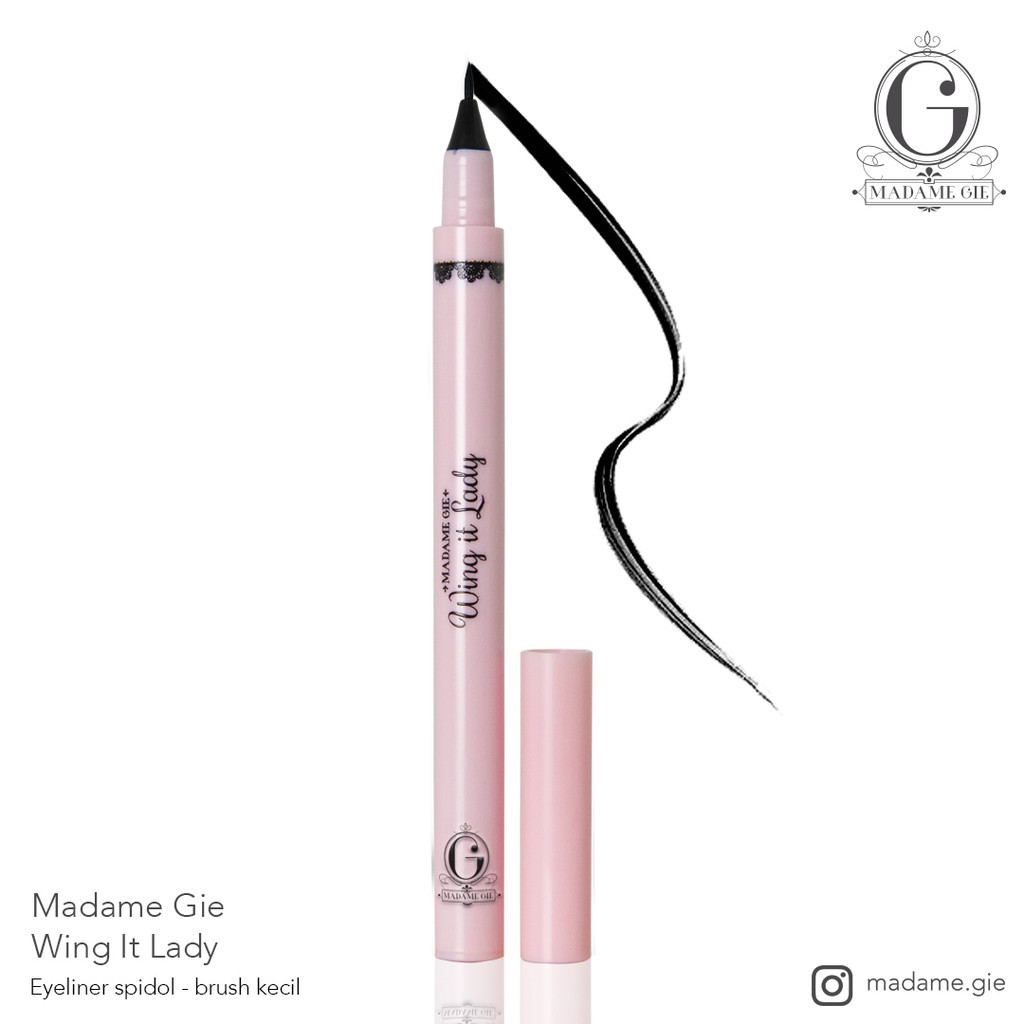 ❤ RATU ❤ Madame Gie Eyeready Liner | Wing It Lady | Eyeliner Black Waterproof | Perfect Liner Black Two In One