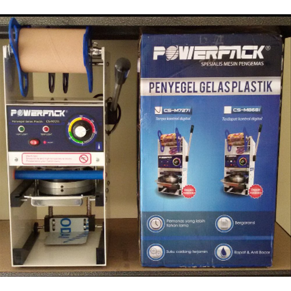 Mesin Penutup Gelas , Cup Sealer POWERPACK  Terlaris