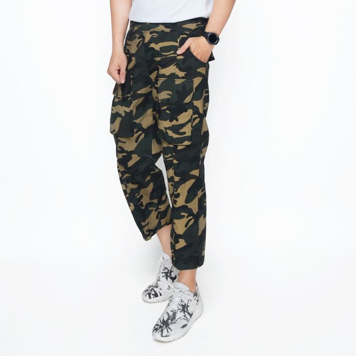 Celana Jogger Sirwal Pria Muslim Camouflage Pangsi -  Firdaus - M JF