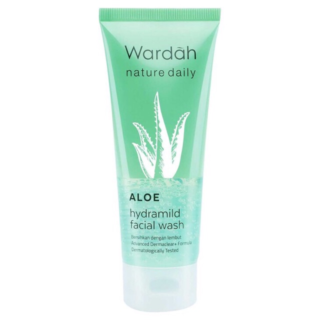 [60ml] Wardah Nature Daily Aloe Hydramild Facial Wash