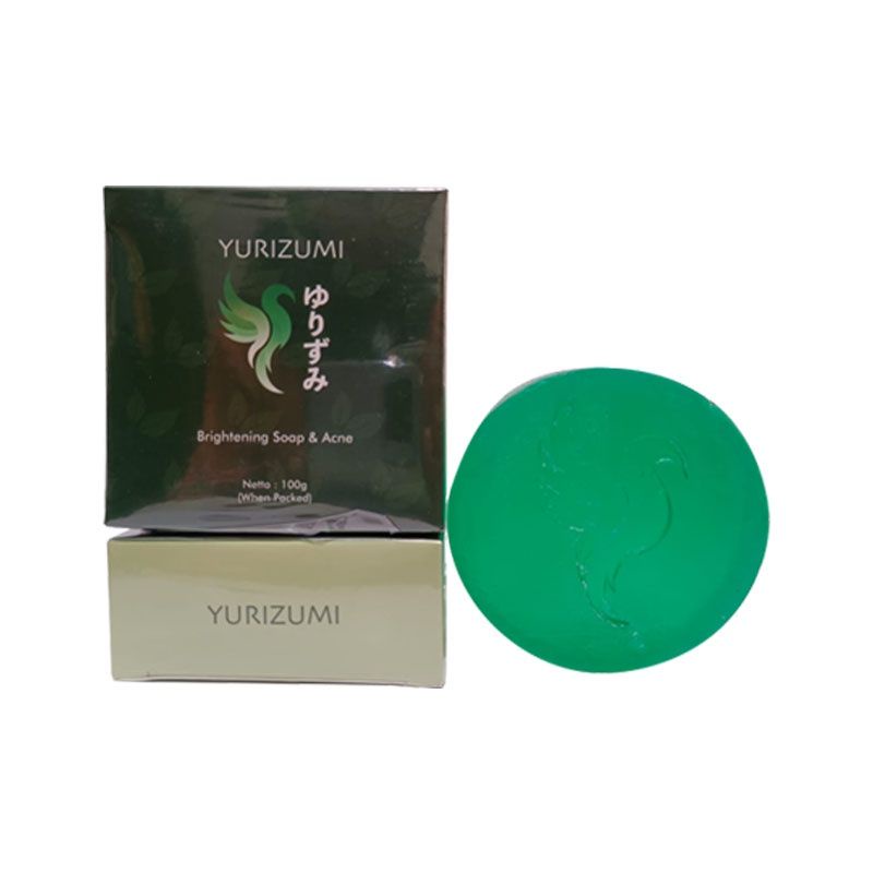 Yurizumi Brightening Soap &amp; Acne / Sabun Yurizumi 100% Original BPOM / Sabun Pencerah Kulit Wajah &amp; Badan / Sabun Menghilangkan Jerawat / Sabun Menghilangkan Flek Hitam / Sabun Pengecil Pori-Pori / Sabun Pemutih Kulit / Sabun Mengangkat Minyak Berlebih