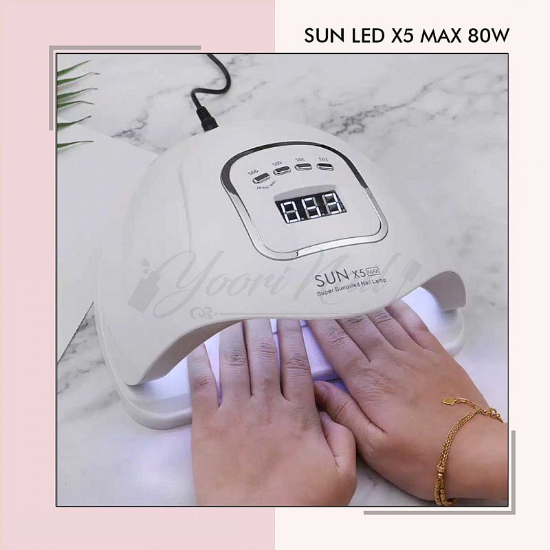 LED SUN X5 MAX 80W uv led nail dryer pengering kutek gel led lamp