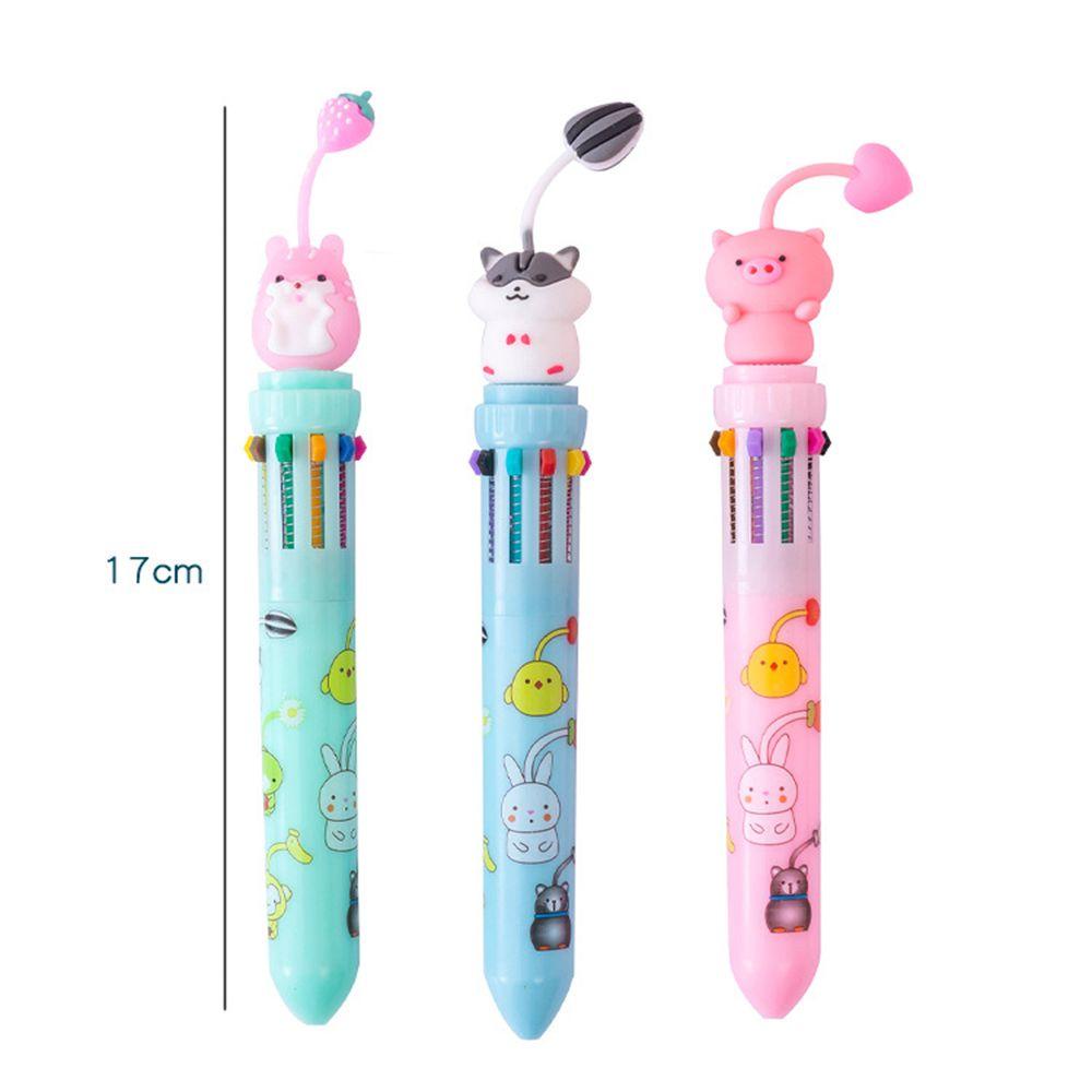 Populer 10warna Bolpoin Kreatif Perlengkapan Kantor Sekolah Alat Tulis Alat Tulis Dengan Liontin Rollerball Pen