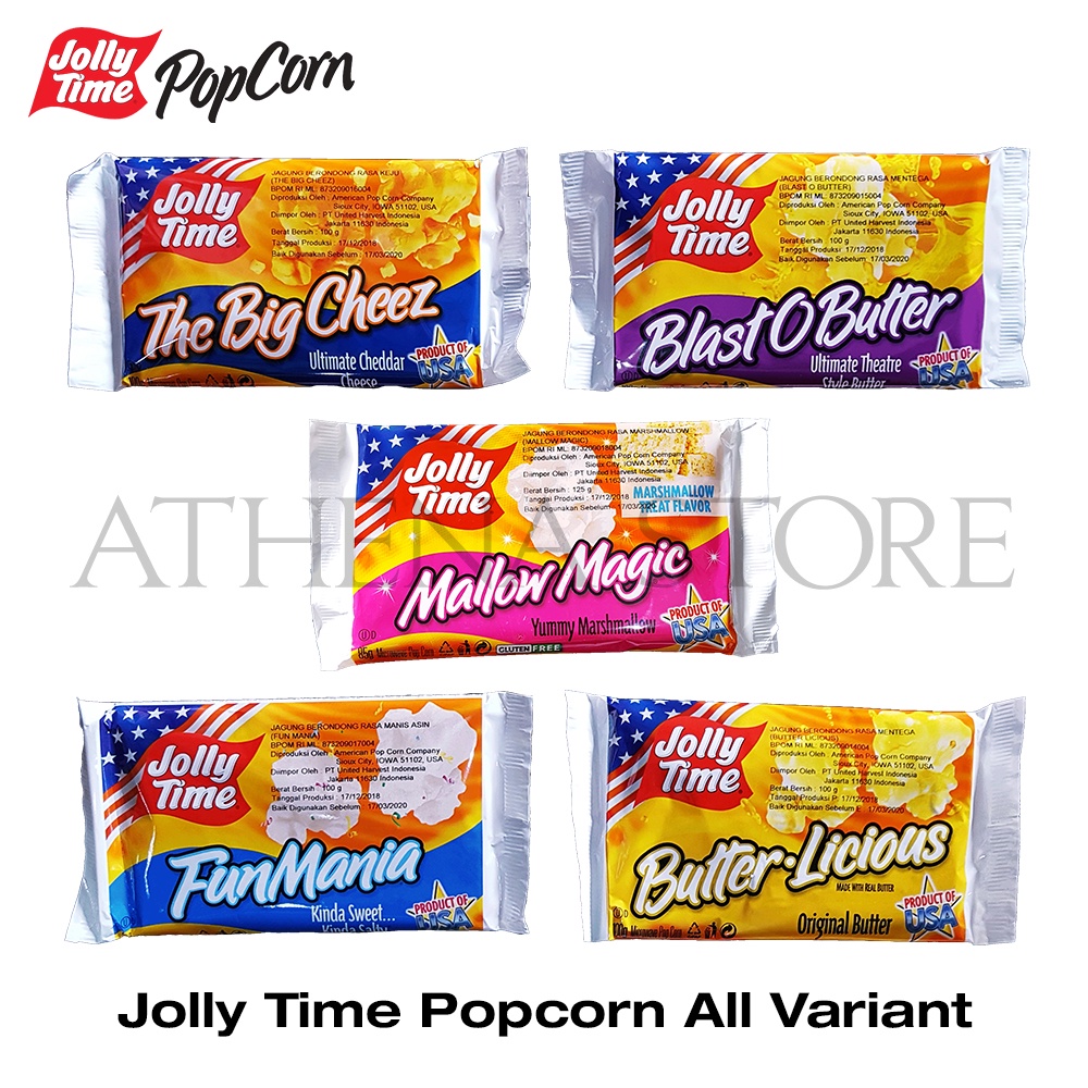 

Popcorn Jolly Time Original Product of USA All Variants