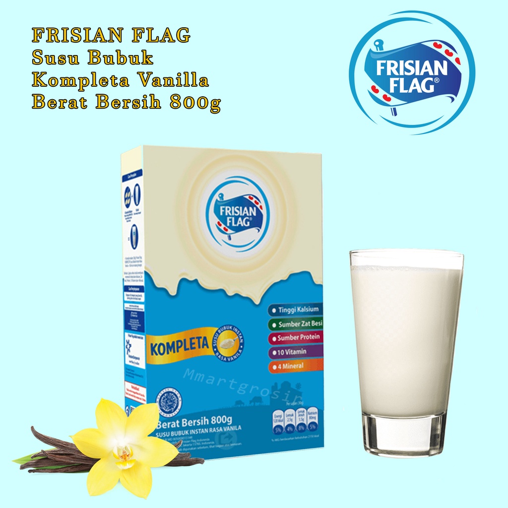 FRISIAN FLAG / Susu Bubuk / Kompleta / vanilla / Berat Bersih 800g