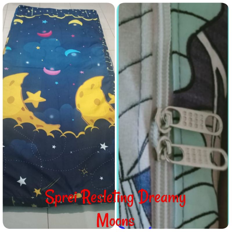 Sprei homemade resleting 90x200 Tinggi 15cm / sprei homemade / sprei resleting 90x200