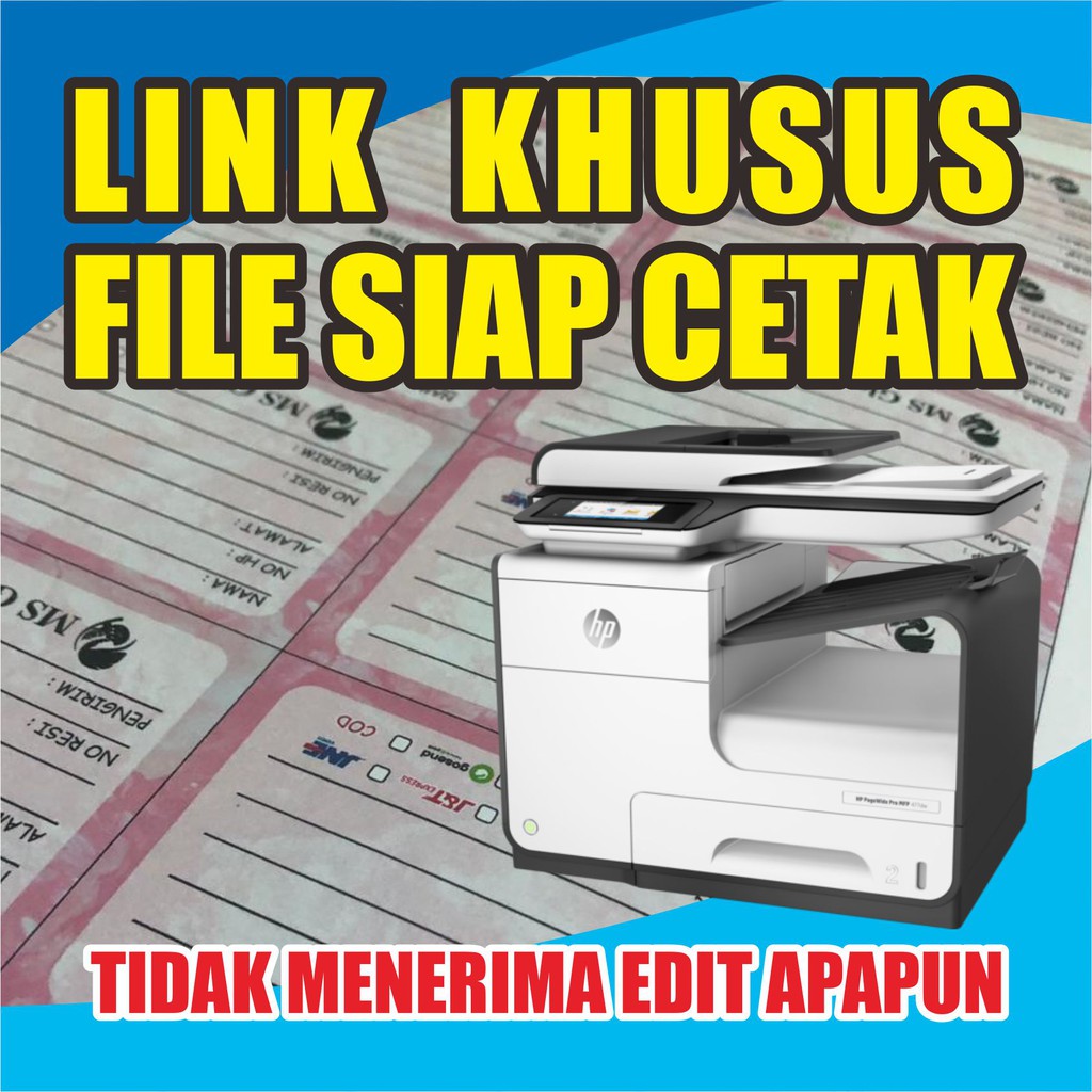 

cetak aja stiker sticker label pengiriman olshop custom 11x17cm