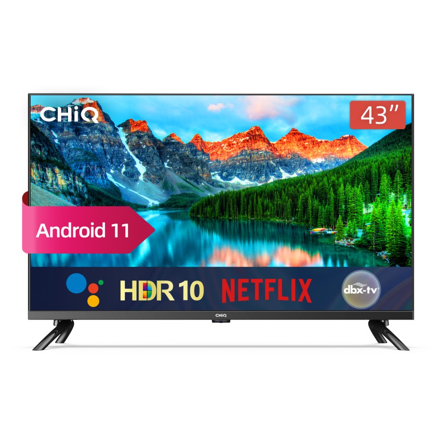 CHiQ Smart tv 43 Inch Newest Android11 Frameless Digital LED TV L43G7P by Changhong for uerope market