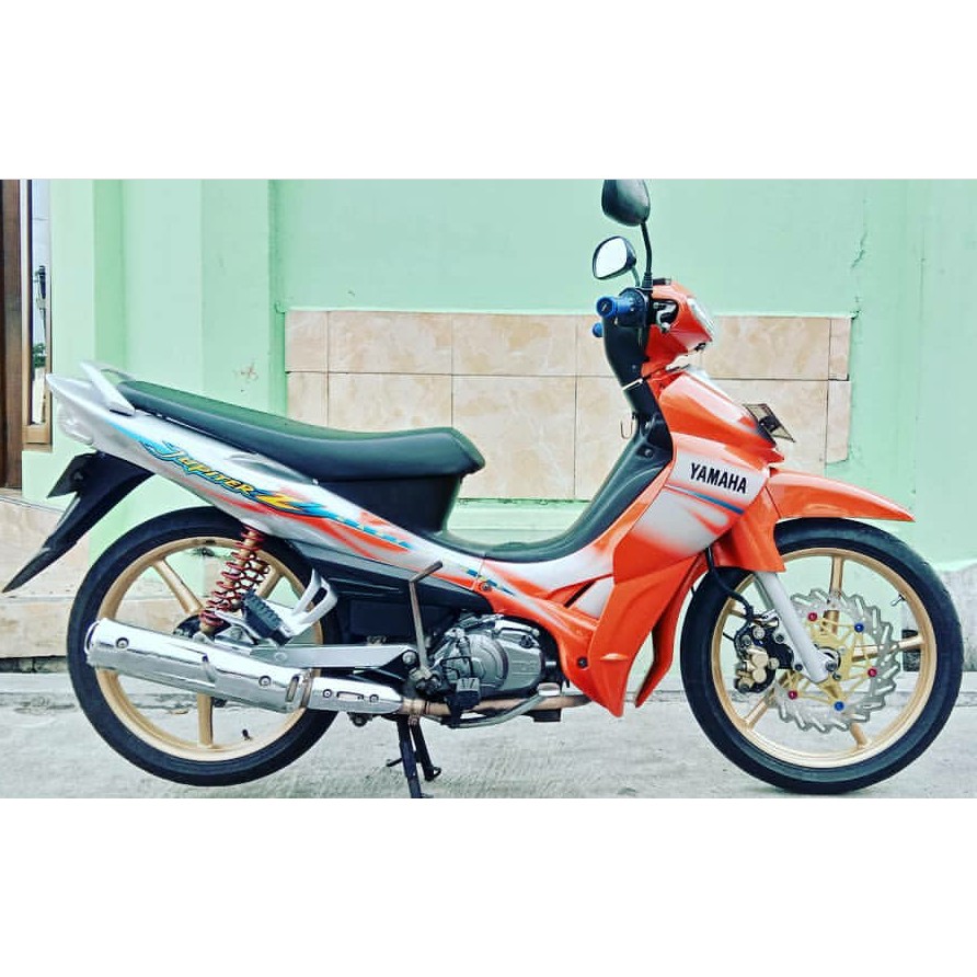 Jual Striping Stiker Motor Yamaha Jupiter Z CW 2004 Lis Silver Orange Indonesia Shopee Indonesia