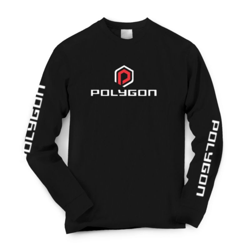 baju pakaian sepeda lengan panjang polygon cotton combad 30s