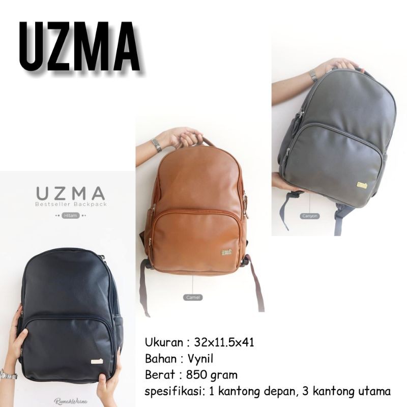 TAS RANSEL J UZMA RUMAH WARNA TAS WANITA ANAK SEKOLAH KULIAH KERJA LAPTOP