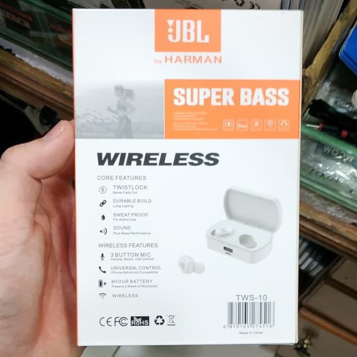 Headset bluetooth JBL TWS 204 stereo hansfree bluetooth + powerbank