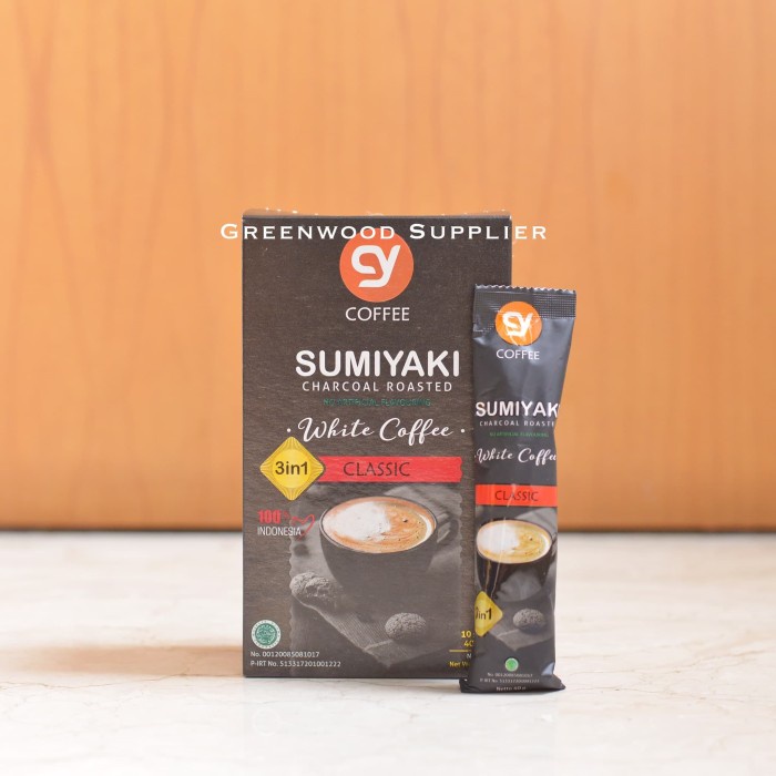 

(BISA COD) CY Sumiyaki / White Coffee - 10 Sachets (Charcoal Roasted)