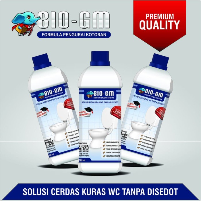 Penguras WC Atau Kuras Toilet Penuh dan Bau - BIO GM 500ML mampu atasinya