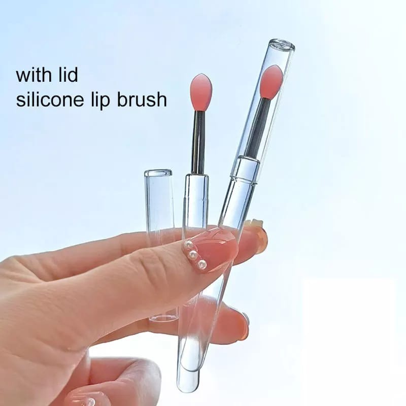 Kuas Silikon Bibir Spatula Lip Brush Kuas Bibir Mini Kuas Lipstick Lip Wand Eyeshadow Beauty Silicone Lip Lipstick Lip Gloss Brush Aplicator F823