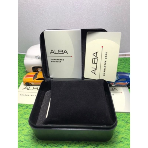 JAM TANGAN ALBA  STAINLESS STEEL GOLD DIAL AX38BX ORIGINAL