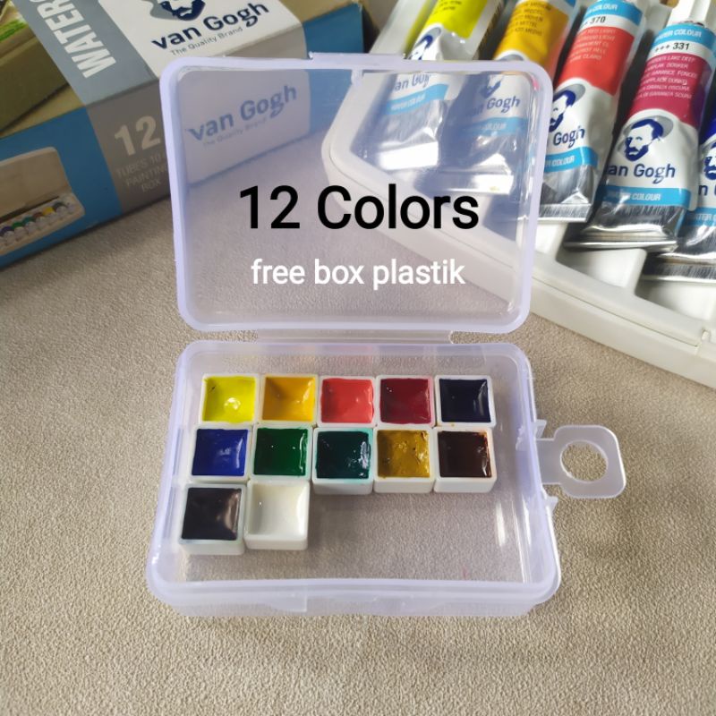 

Van Gogh Watercolor Share 12 Colors - Mini Pan & Half Pan