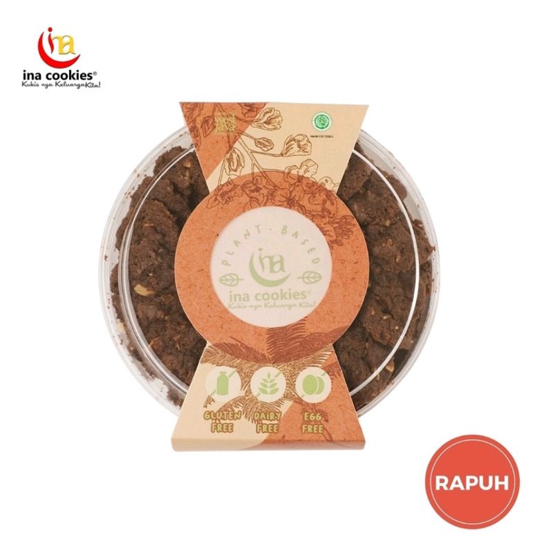 

Choco Almond Vegan Regular by InaCookies Kue Kering