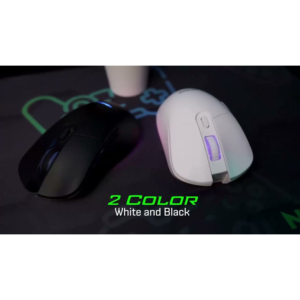 NYK Nemesis S-80 Black Shark S80 Gaming Mouse Dual Mode Wired Wireless