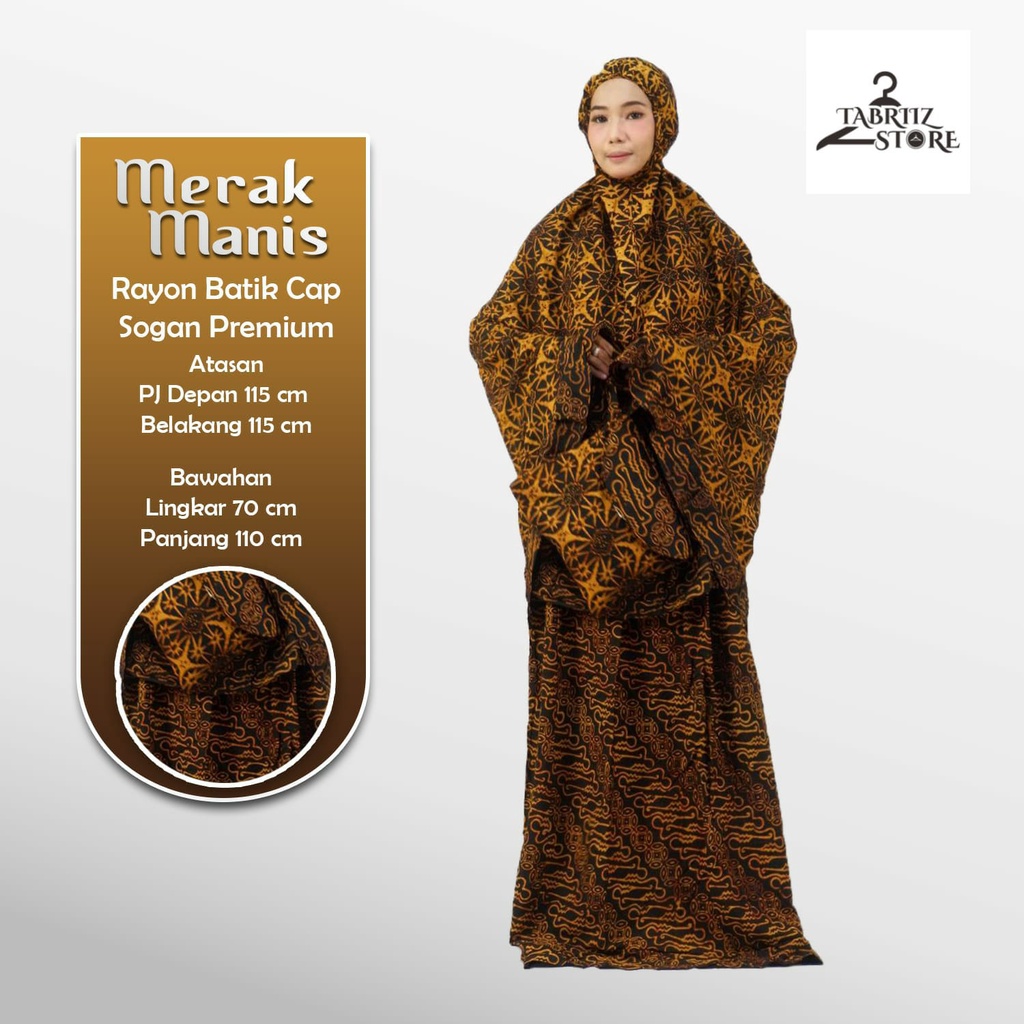 merak manis mukena mukenah rukuh rukoh rayon motif batik katun bunga jumbo bigsize allsize big size 