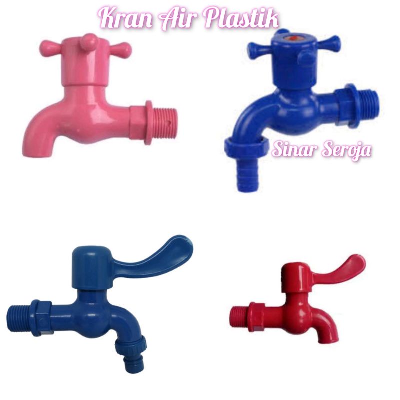 Kran Air / Keran Air Plastik PVC Engkol 1/2 inch KOSS / CAMRY Tembok Taman