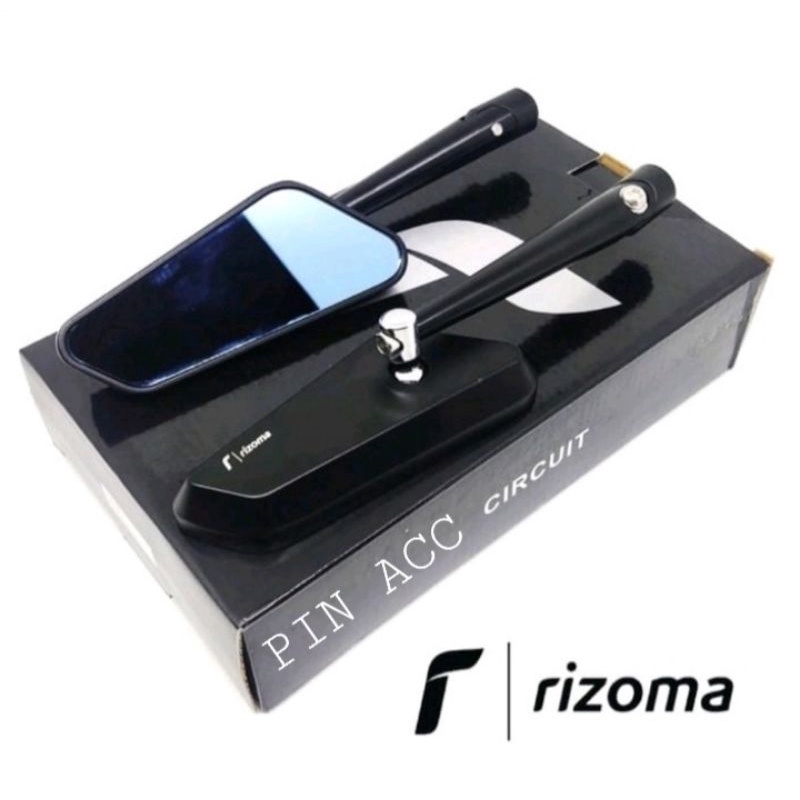 Promo Spion RIZOMA Circuit 744 Black  original r RIZOMA  Almunium Cnc/Nmax Old Nmax New Pcx150/Pcx160/Adv150/Adv160/Vario125/Vario150/Vario160/Fazzio/R15 V2 V3 V4 GSX R25 CB CBR Ninja R RR Ninja 250Fi Dill Universal Motor