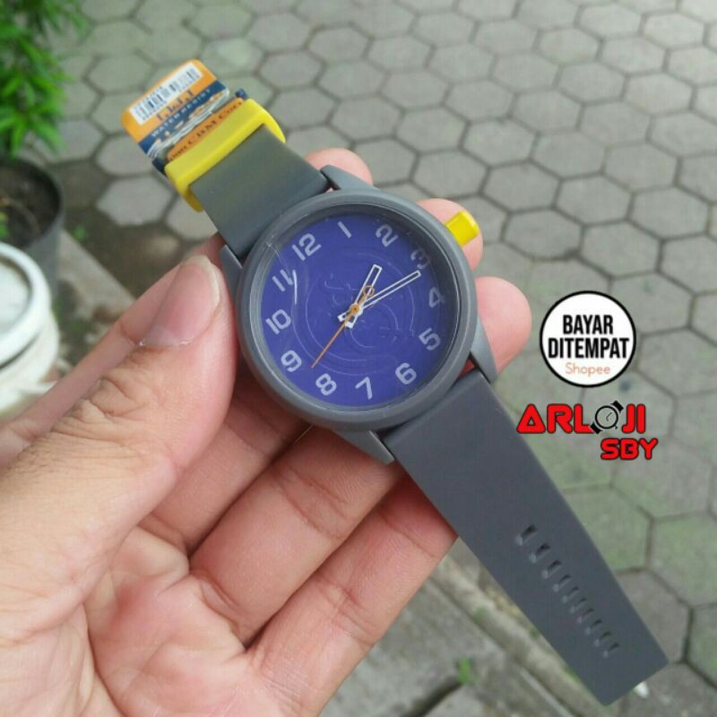 JAM TANGAN WANITA QQ SMILE RAINBOW 40MM ANALOG FREE BATREI