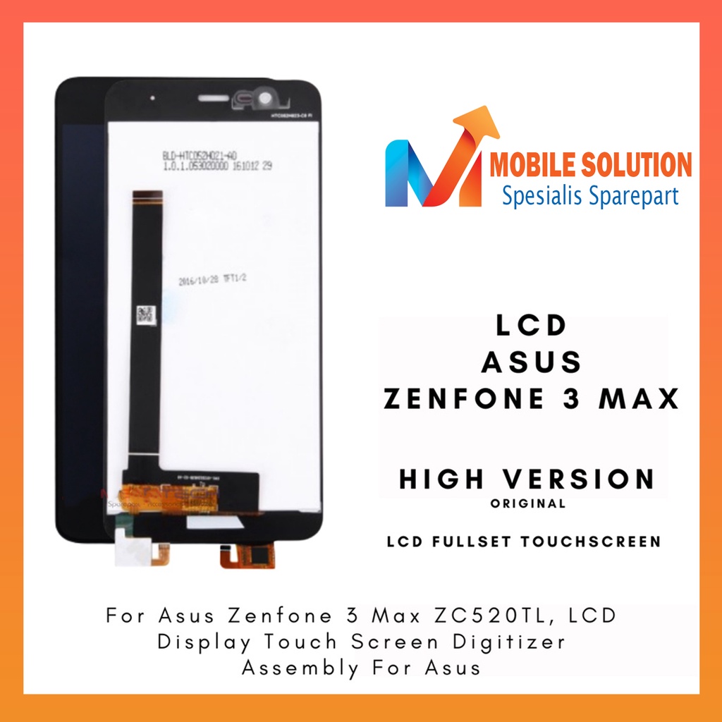 Grosir LCD Asus Zenfone 3 Max ZC520TL ORIGINAL 100% Fullset Touchscreen Garansi 1 Bulan + Packing / Bubbel