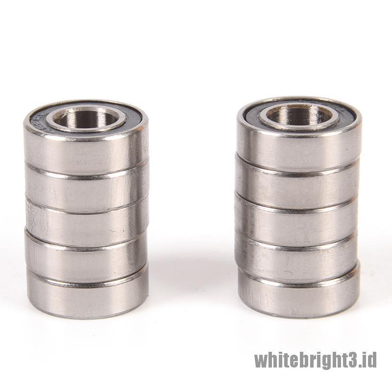 ❤White3 Warna Putih❤ 10pcs 688-2RS 688 RS Bearing Miniatur Dengan Segel Karet