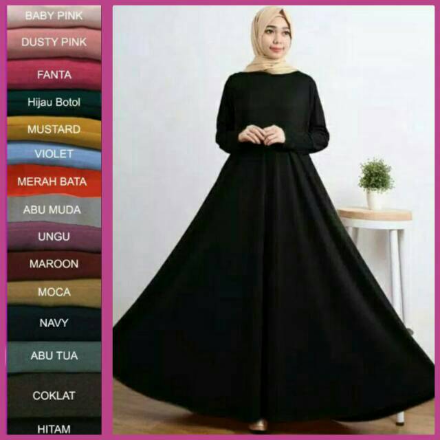 Gamis jersey murah / Gamis jersey super / Gamis jersey premium