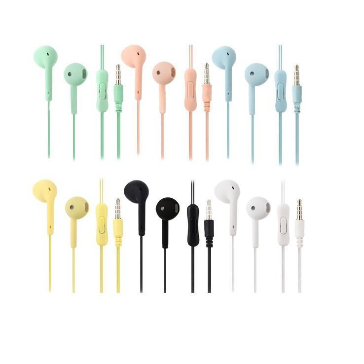 Headset Macaron U19 Mate Colour HiFi Megabass 3.5mm for Android Earphone