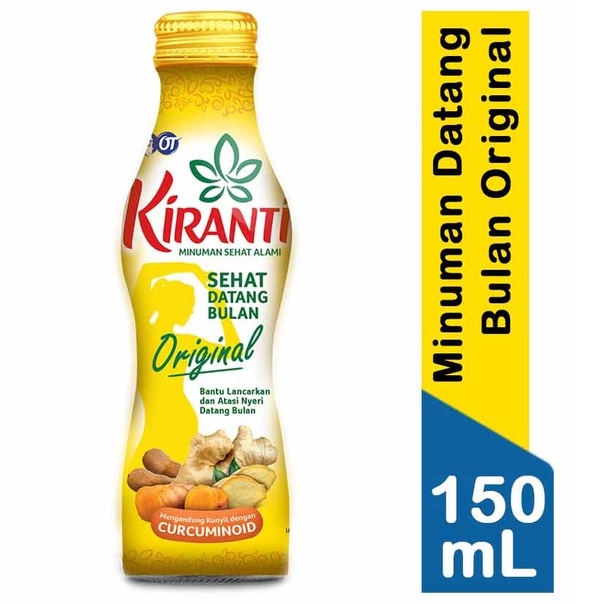 KIRANTI MINUMAN SEHAT DATANG BULAN 150 ML / JAMU DATANG BULAN / JAMU PEREDA NYERI DATANG BULAN