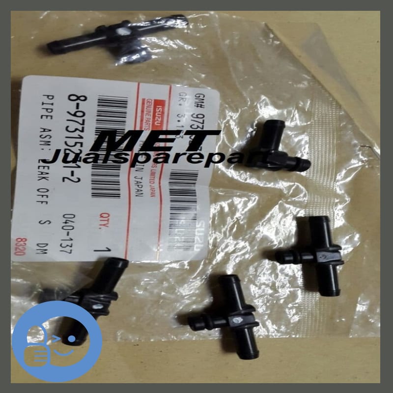 PIPE LEAK OFF ISUZU DMAX PIPA NOZZLE NOKSEL NOKZEL INJEKTOR
