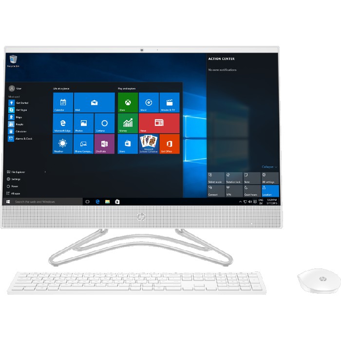 PC HP All In One 22-C0053D - Intel Core i5-8250 - 4GB - 1TB - VGA - DVD - 21.5" - Windows 10 - Putih