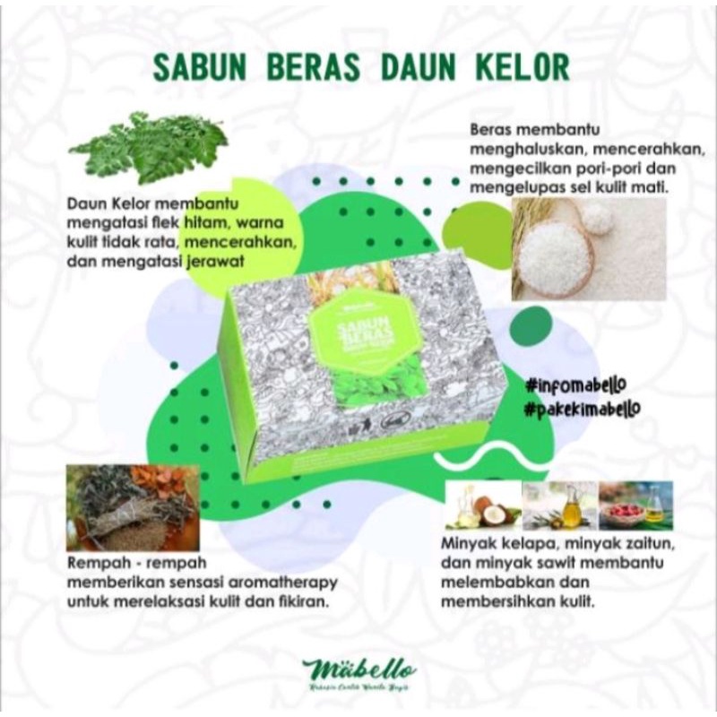 Mabello Sabun AJAIB ( Best Seller )/ Sabun pemutih badan  BPOM dan Halal viral tik tok